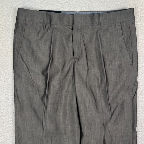 NWT Banana‎ Republic Logan Crop Pants Women 10 Mid Rise Straight Fit Career Gray - Picture 7 of 14